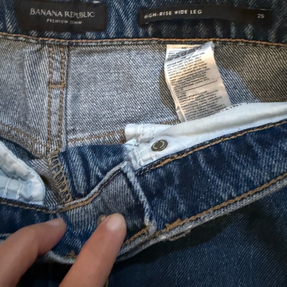 Banana Republic Premium Denim High-Rise Wide-Leg Jeans
Size 25 | 31.5” Inseam - Picture 4 of 4
